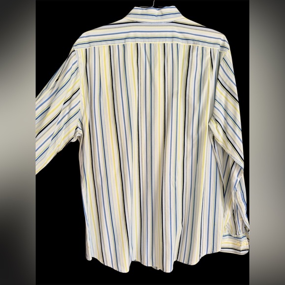 GAP Men's Striped Shirt in Yellow and Blue - Picture 5 of 7